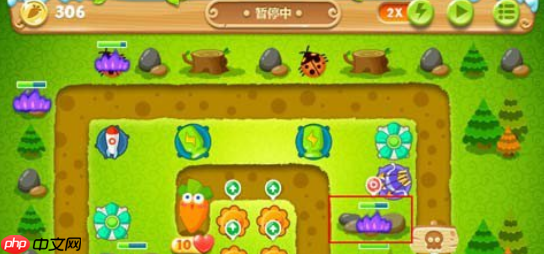 保卫萝卜2第24关攻略图文介绍 220秒清理两个水坑