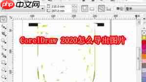 CorelDraw 2020如何导出图片