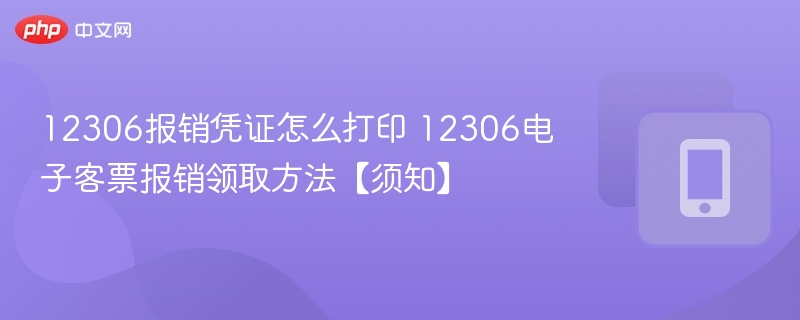 12306报销凭证怎么打印 12306电子客票报销领取方法【须知】 - 98游戏