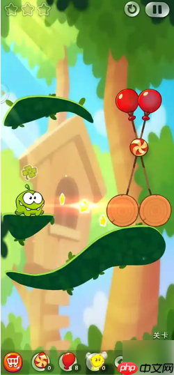 割绳子2森林第14关怎么过 割绳子2森林第14关攻略