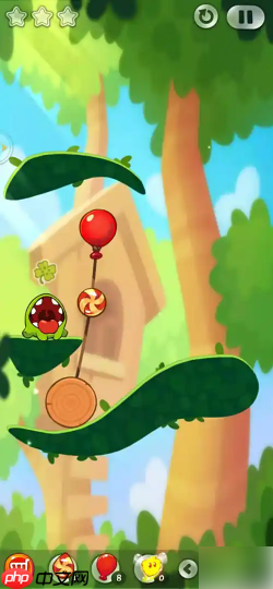 割绳子2森林第14关怎么过 割绳子2森林第14关攻略