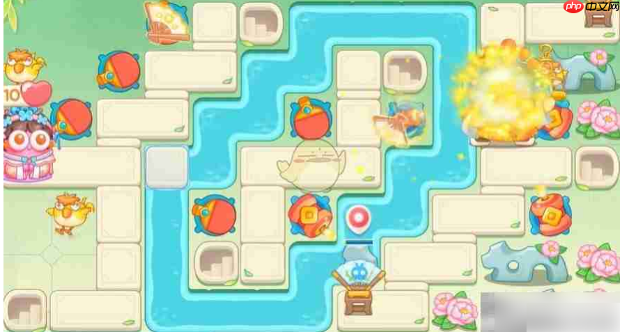 保卫萝卜4攻略梁波波与祝秋秋90关 梁波波与祝秋秋第90关通关攻略