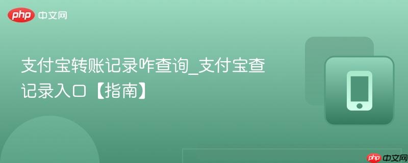 支付宝转账记录咋查询_支付宝查记录入口【指南】