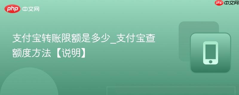 支付宝转账限额是多少_支付宝查额度方法【说明】