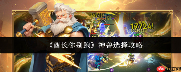 酋长你别跑神兽怎么选  酋长你别跑神兽选择攻略