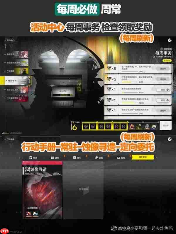 明日方舟终末地每天要做什么-明日方舟终末地每日及每周必做事项一览