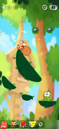 割绳子2森林13关怎么过 割绳子2森林第十三关攻略