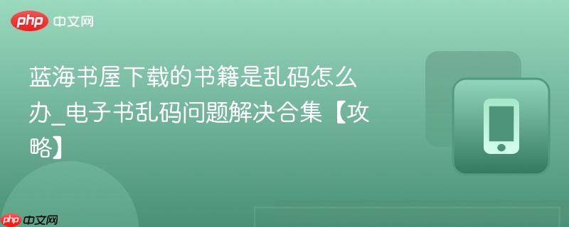蓝海书屋下载的书籍是乱码怎么办_电子书乱码问题解决合集【攻略】