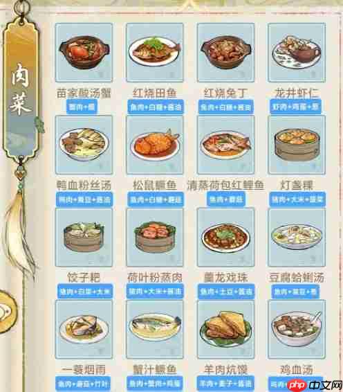 华夏千秋菜谱怎么搭配  华夏千秋菜谱配方大全