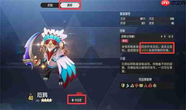 伊瑟厄鸦属性介绍与搭配推荐