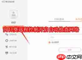 向日葵远程控制如何设置自动检测网络