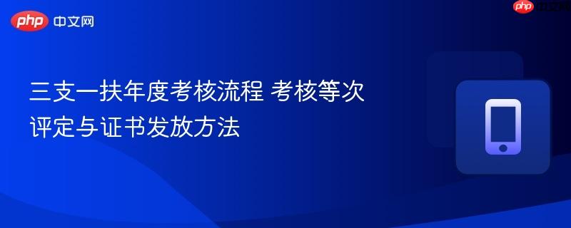 三支一扶年度考核流程 考核等次评定与证书发放方法