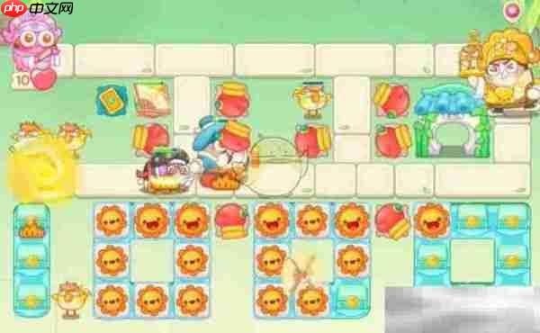 保卫萝卜4梁波波与祝秋秋60关攻略图解 梁波波与祝秋秋第60关通关攻略