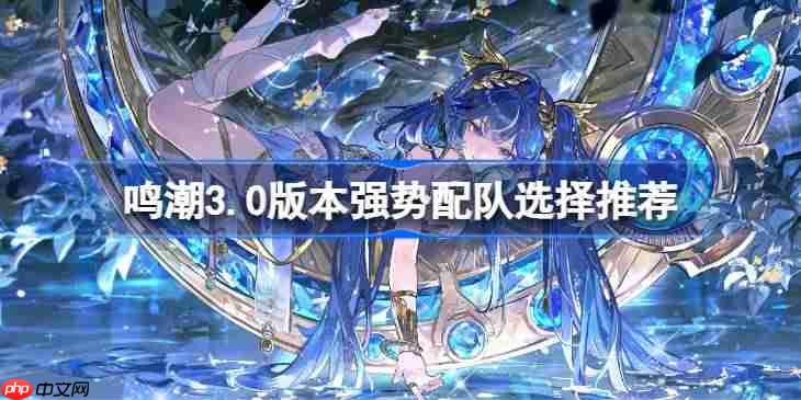 鸣潮3.0版本强势配队怎么搭配-鸣潮3.0版本强势配队选择推荐