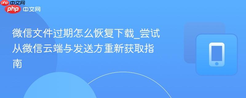 微信文件过期怎么恢复下载_尝试从微信云端与发送方重新获取指南