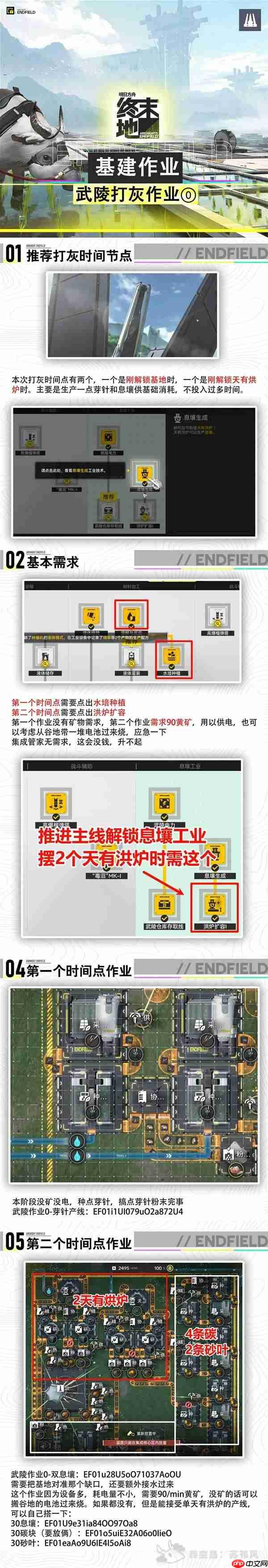 明日方舟终末地武陵基地前期怎么布局-明日方舟终末地武陵基地前期蓝图分享