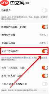 快手怎么关闭在线状态