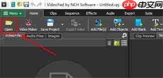 VideoPad怎样设置显示自定义选项卡