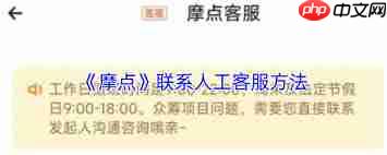 摩点如何联系客服