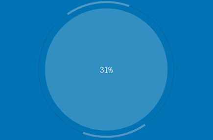 HTML5 Canvas+js仿百度网盘扫描文件过程加载动画