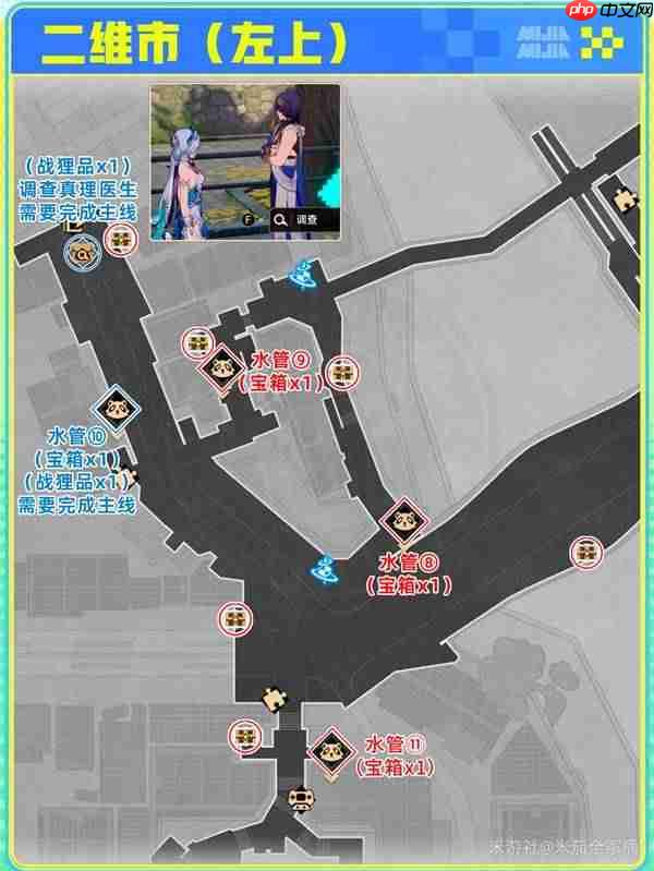 崩坏星穹铁道二维市宝箱在哪里-星穹铁道二维市宝箱位置一览