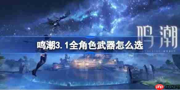 鸣潮3.1全角色武器怎么选-鸣潮3.1全角色武器推荐