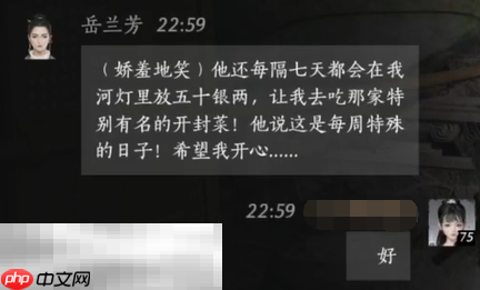 燕云十六声岳兰芳怎么结交 岳兰芳对话攻略
