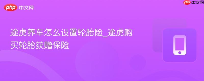 途虎养车怎么设置轮胎险_途虎购买轮胎获赠保险