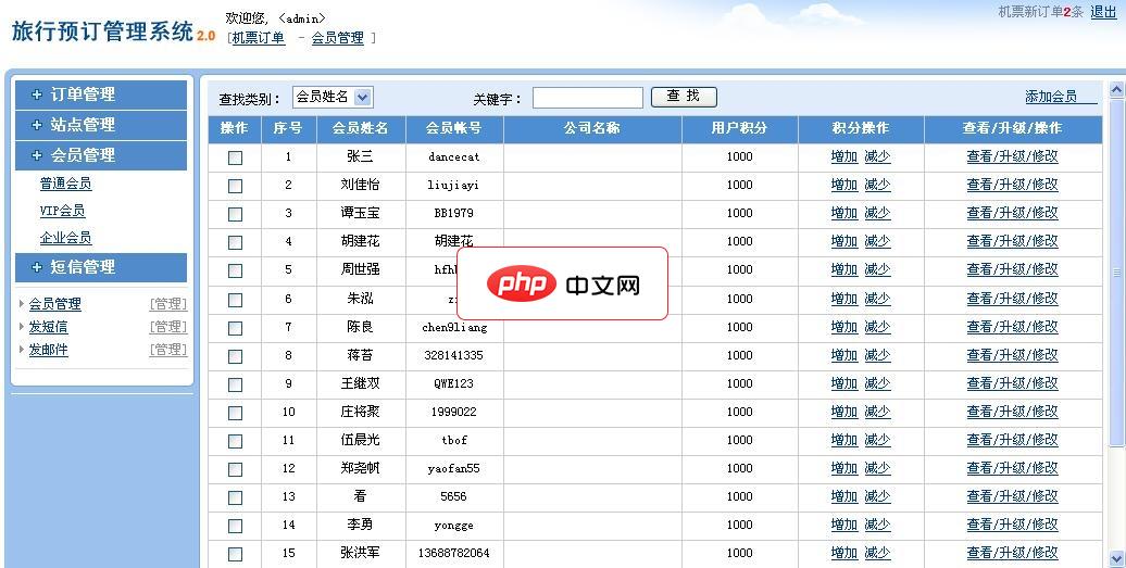 机票网站整站程序