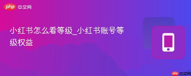 小红书怎么看等级_小红书账号等级权益