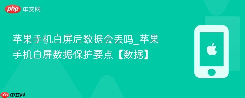 苹果手机白屏后数据会丢吗_苹果手机白屏数据保护要点【数据】
