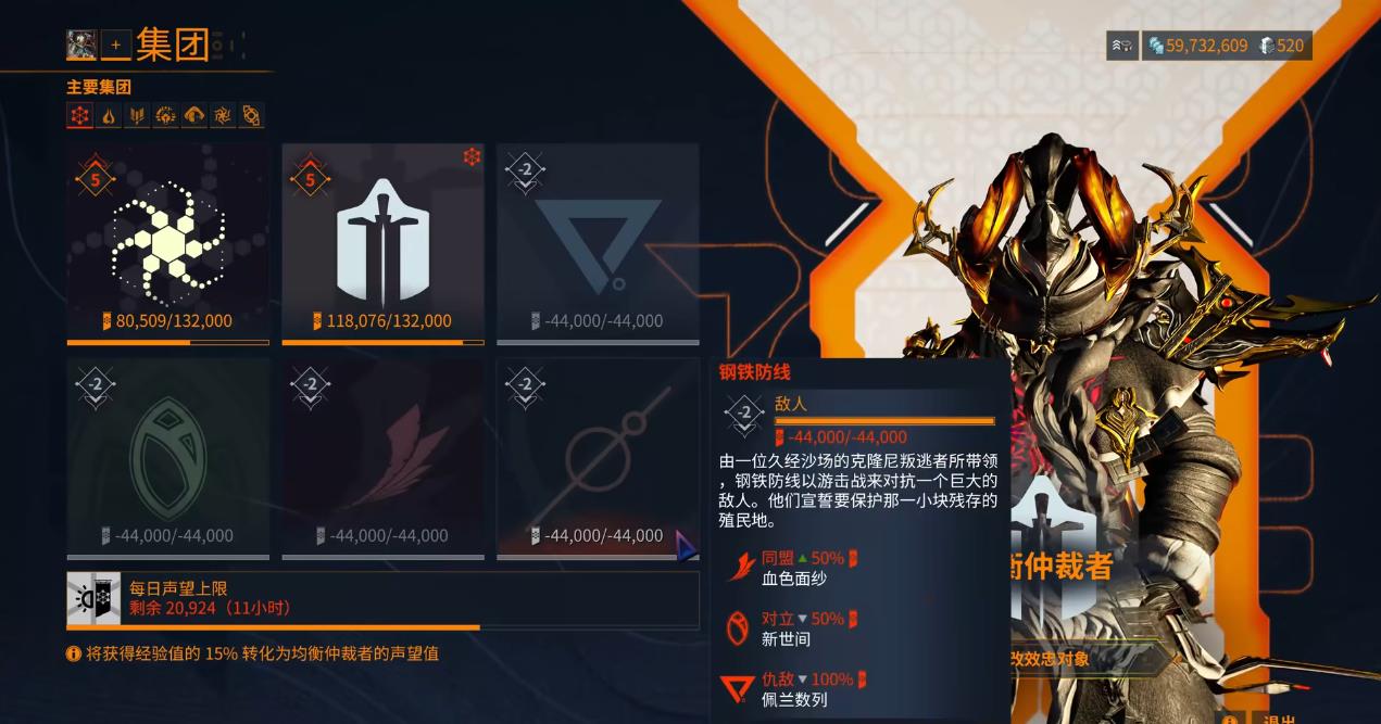 星际战甲钢铁防线集团声望换什么奖励好