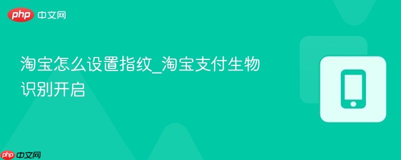 淘宝怎么设置指纹_淘宝支付生物识别开启
