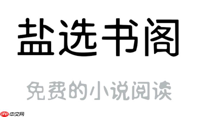 盐选书阁(网页)入口地址 盐选书阁官方小说平台