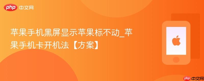 苹果手机黑屏显示苹果标不动_苹果手机卡开机法【方案】