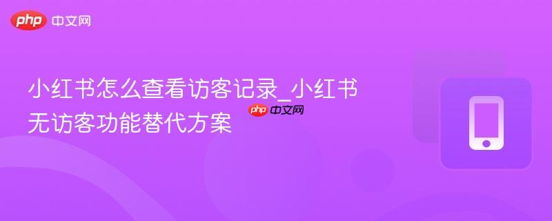 小红书怎么查看访客记录_小红书无访客功能替代方案