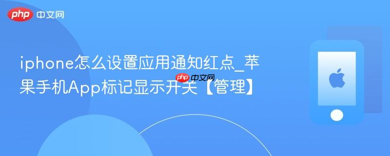iphone怎么设置应用通知红点_苹果手机app标记显示开关【管理】