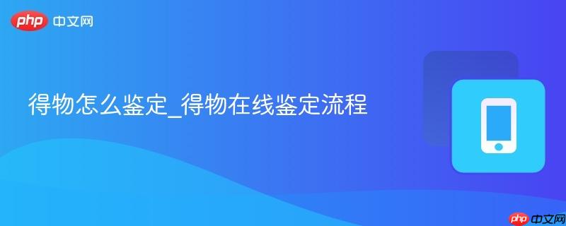 得物怎么鉴定_得物在线鉴定流程