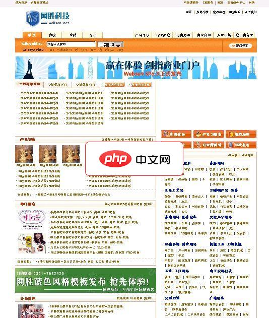 网胜B2B电子商务系统蓝色风格 2008 SP6.3 普及版