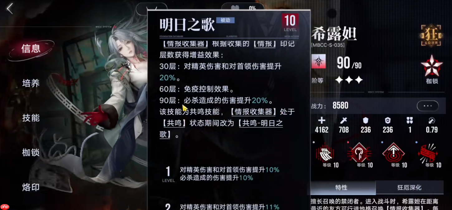 希露妲技能深度解析 情报印记爆发伤害攻略