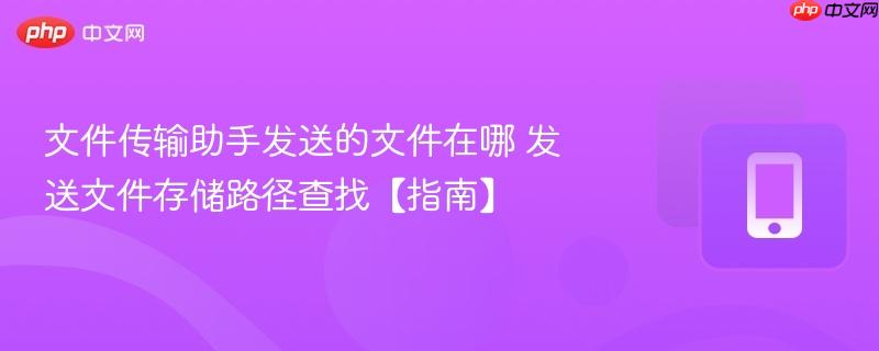 文件传输助手发送的文件在哪 发送文件存储路径查找【指南】
