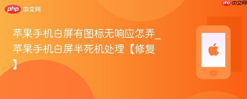 苹果手机白屏有图标无响应怎弄_苹果手机白屏半死机处理【修复】