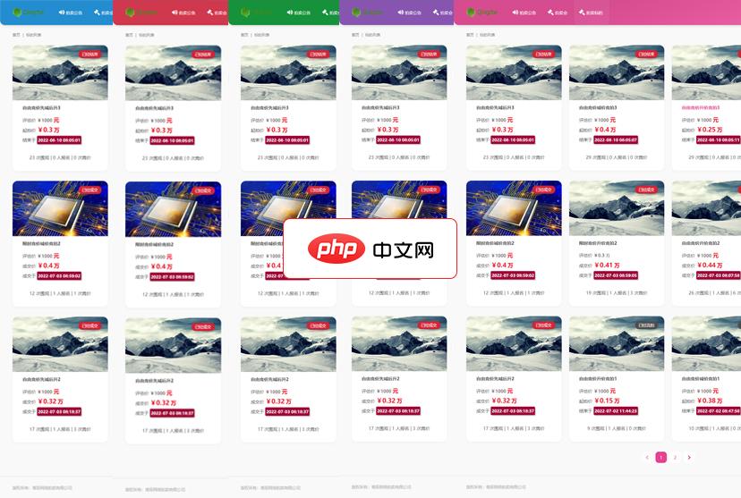 青辰网络拍卖管理系统NAS X3.5