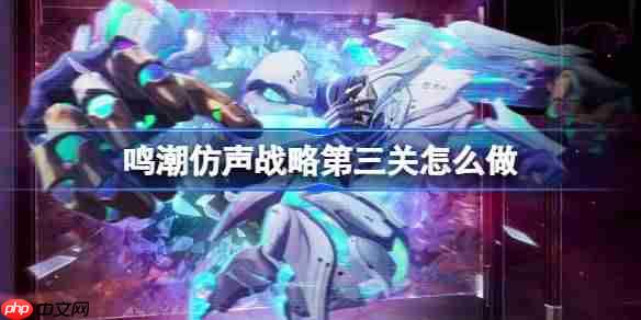 鸣潮仿声战略第三关怎么过-鸣潮仿声战略第三关攻略
