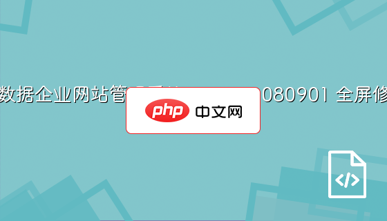 南方数据企业网站管理系统11 bulid 080901 全屏修正版