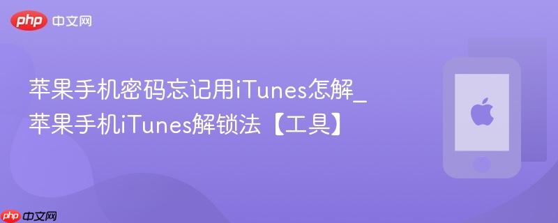 苹果手机密码忘记用itunes怎解_苹果手机itunes解锁法【工具】