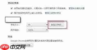 谷歌浏览器如何设置字体大小