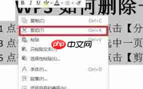 如何删除wps页面