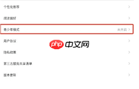 点点穿书app如何开启青少年模式