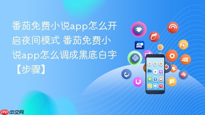 番茄免费小说app怎么开启夜间模式 番茄免费小说app怎么调成黑底白字【步骤】